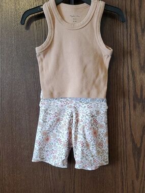 Rylee + Cru Play Tank Top And Bike Shorts Size 2-3 Years